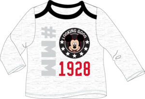 EPlus Detské tričko - Mickey Mouse (sivé) Veľkosť najmenší: 18 mesiacov