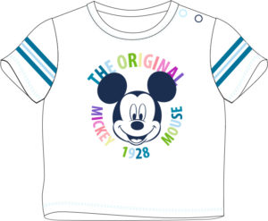 EPlus Detské tričko s krátkym rukávom - Mickey Mouse (biele) Veľkosť najmenší: 18 mesiacov