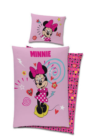 Carbotex Detské posteľné obliečky - Minnie Mouse ružové