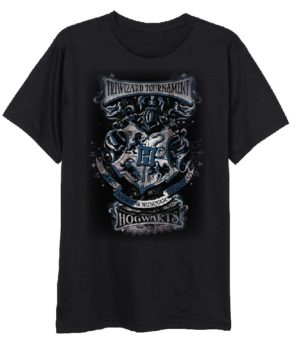 EPlus Pánske tričko Harry Potter - Rokfort Trojčarodejnícky Turnaj čierne Veľkosť - dospelý: XXL