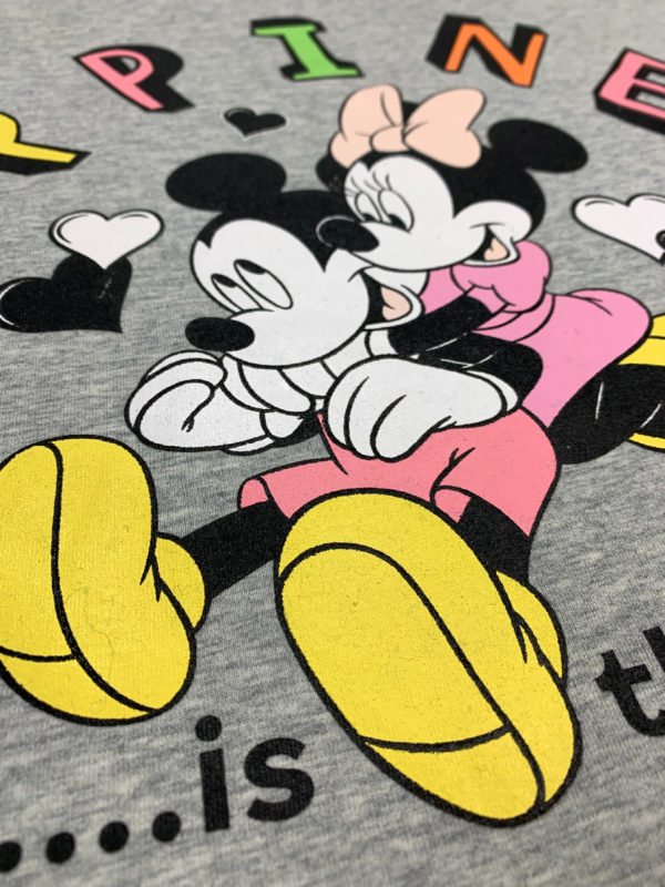 Setino Dámske tričko - Minnie Mouse Hapiness sivé Veľkosť - deti: XL-3