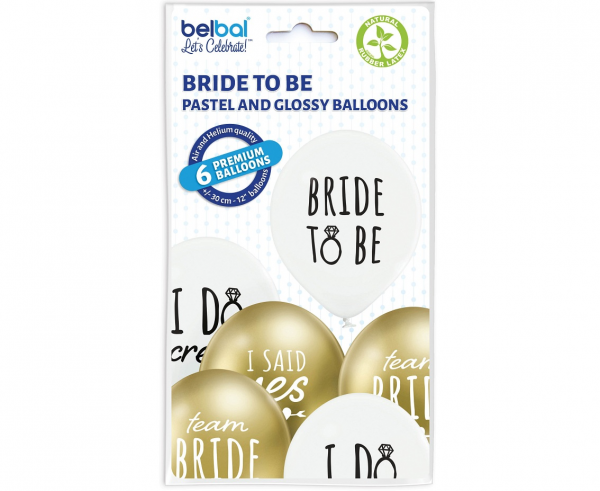 Balóniky Bride to Be 6 ks-2