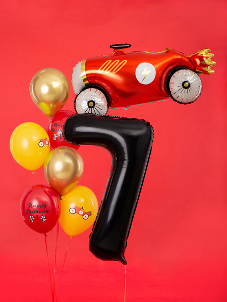 Fóliový balón narodeninové číslo 7 čierny 86 cm-3
