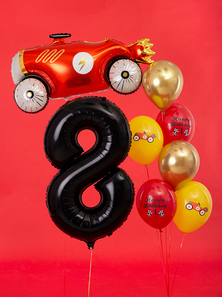 Fóliový balón narodeninové číslo 8 čierny 86 cm-3