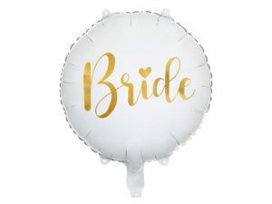 Fóliový balón Bride - zlatý 45 cm