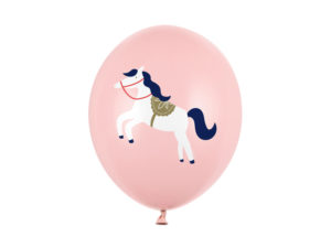 Latexový balón - Koník pastelová ružová