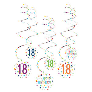 Dekoračné víry - Happy Birthday Konfety 18