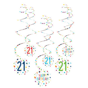 Dekoračné víry - Happy Birthday Konfety 21
