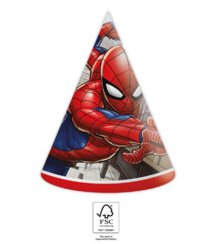 Papierové klobúčiky - Spiderman 6 ks