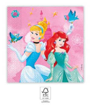 Servítky - Disney Princezné 20 ks 33 x 33 cm