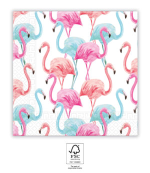 Servítky - Flamingo 33 x 33 cm
