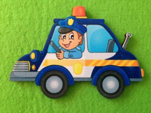 Loranc Magnetka na tortu - Policajné auto