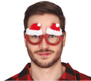 Okuliare - Vianočné čiapky