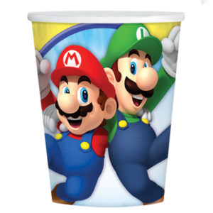 Papierové poháre - Super Mario 250 ml 8 ks