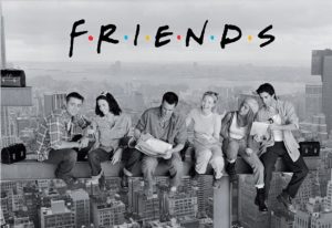 Plagát Friends - čiernobiely 61 x 91