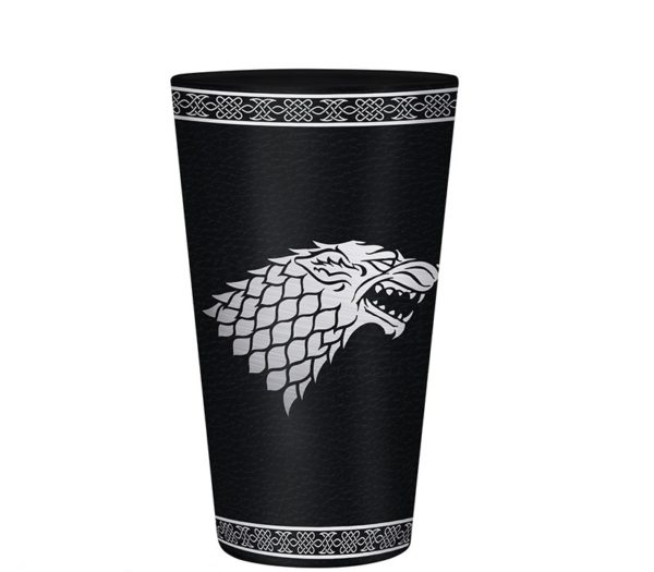 Sklenený pohár Game of Thrones - Stark 400 ml-2