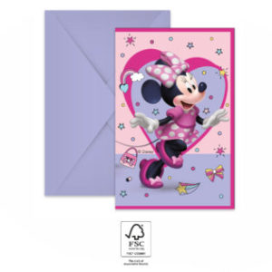 Pozvánky - Disney Minnie Mouse 6 ks