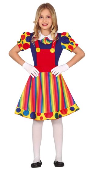 Dievčenský kostým - Klaun Veľkosť - deti: XL