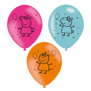 Sada latexových balónov - Peppa pig 6 ks