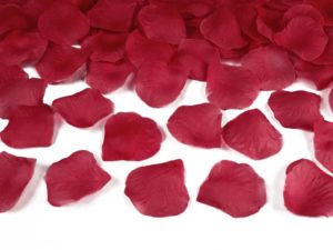 Lupene ruží - tmavo červené 100 ks