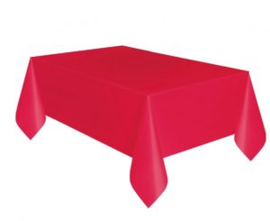 Unique Party Plastový obrus - červený 137 x 274 cm