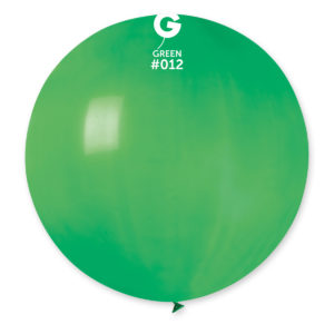 Guľatý pastelový balónik 80 cm zelený
