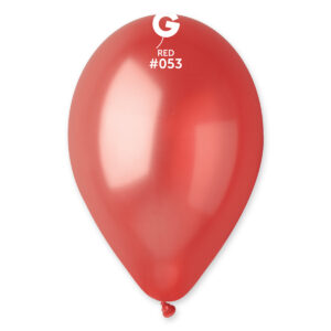 Balón metalický - červený 28 cm 100 ks