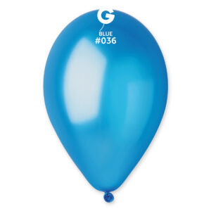 Balón metalický - karibská modrá 28 cm 100 ks