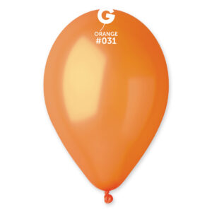 Balón metalický - oranžový 28 cm 100 ks