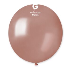 Balón metalický - Rosegold 48 cm 100 ks