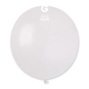Balón metalický - biely 48 cm 100 ks