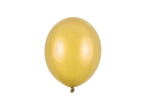 Balón metalický zlatý 23 cm