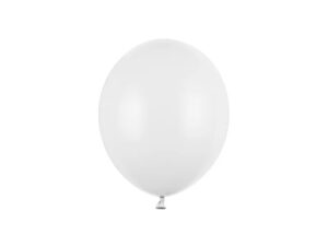 Balón pastelový biely 23 cm