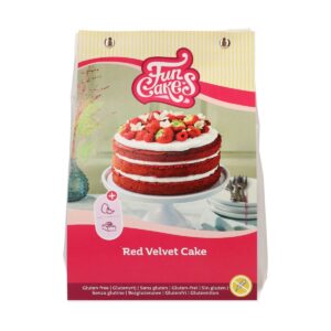 Funcakes Zmes na výrobu piškóty Red Velvet Cake 400 g Gluten Free