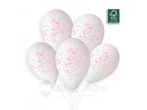 Balón - Mramor ružový 33 cm 50 ks